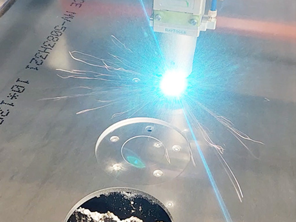 Laser Cutting of 10mm Aluminium Plate